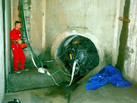 Пневматическое заглушающее перекрытие LAMPE тип 1-400, со специальным уплотнением, 150-400 мм.