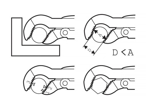 Газовый ключ 1/2 Газовый ключ 1/2